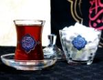 استکان کمر باریک طرح یا حسین بن علی - محرم