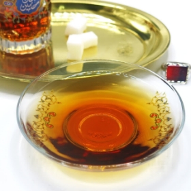 نعلبکی بلور طرح حاشیه