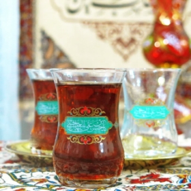 استکان کمر باریک طرح یا حسن المجتبی - محرم