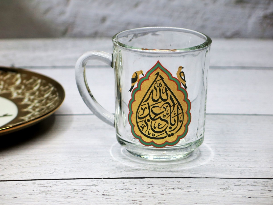 لیوان دسته دار طرح یا اباعبدالله - محرم