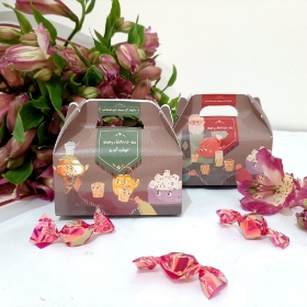جعبه شکلات طرح چایخانه - بسته 50 عددی