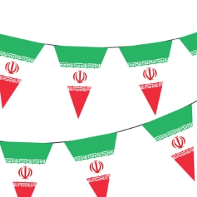 ریسه ساتن مثلثی طرح پرچم ایران
