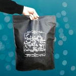 کیسه ای پارچه ای محرم طرح مرغ دلم به عشق شما پرکشیده است - سایز پنج: 50*40