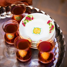 نعلبکی طرح چای روضه - محرم