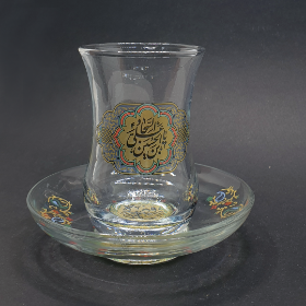 استکان کمر باریک طرح یا علی ابن الحسین السجاد -محرم