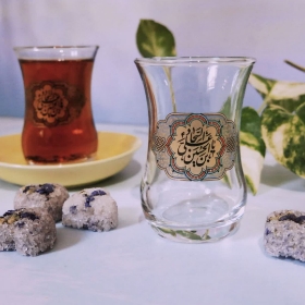 استکان کمر باریک طرح یا علی ابن الحسین السجاد -محرم