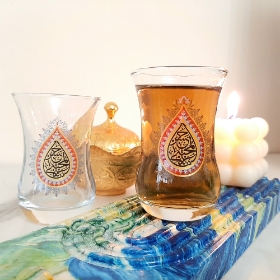 استکان کمر باریک طرح یا حسن المجتبی - رمضان