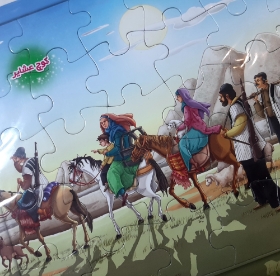 تصویر  پازل بزرگ طرح کوچ
