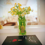 گلدان شیشه ای طرح صل الله علیک یا فاطمه الزهرا