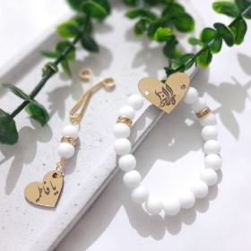 دستبند به همراه گیره روسری طرح های فاطمه زهرا (س)