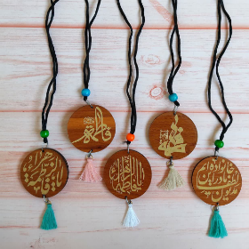 آویز آینه اتومبیل طرح فاطمه الزهرا