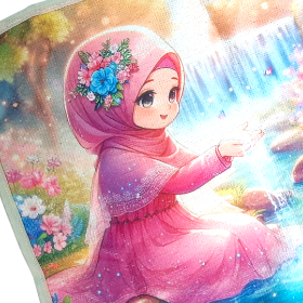 حوله دست و صورت دخترانه