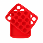 سینی جا لیوانی 20 تایی دو تکه - رنگ قرمز