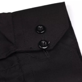 پیراهن مشکی مردانه آستین بلند - سایز لارج L