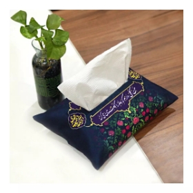 کاور دستمال کاغذی طرح من گلی دارم که عالم را گلستان می کند