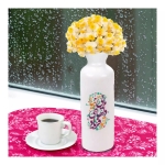 گلدان سرامیکی استوانه ای طرح تو فریاد دلهای مایی