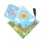 جانماز کیفی زیپدار طرح با شعار تو قلب ما فقط علی امیره