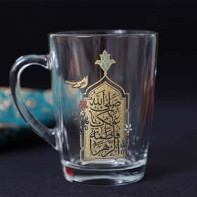 تصاویر استکان دسته دار بزرگ صلی الله علیک یا فاطمه الزهرا  - بسته 6 تایی | فروشگاه دیدار