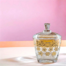 قندان بلور طرح یا فاطمه الزهرا