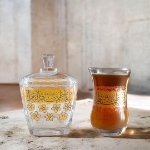 استکان کمر باریک طرح یا فاطمه الزهرا