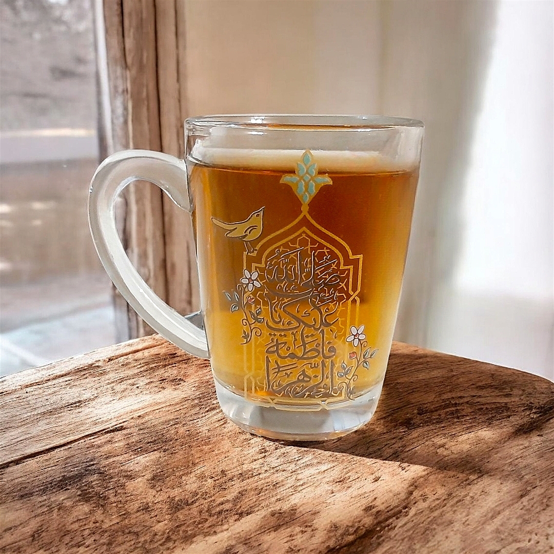 استکان دسته دار بزرگ یا فاطمه الزهرا