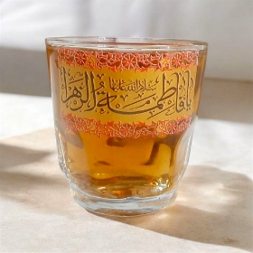 استکان عینکی طرح یا فاطمه الزهرا